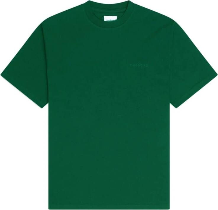 Woodbird T-shirt korte mouw Groen Heren