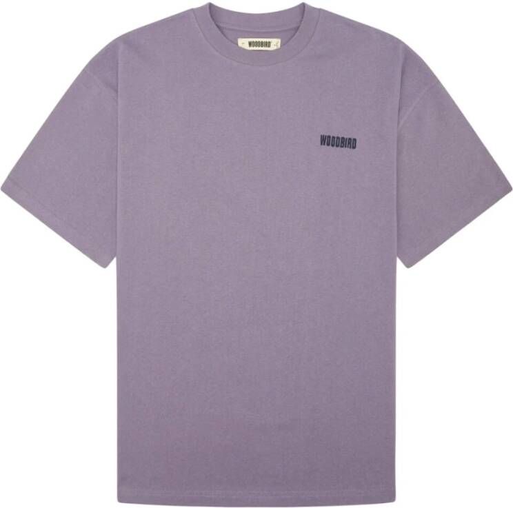 Woodbird T-shirt korte mouw Purple Heren