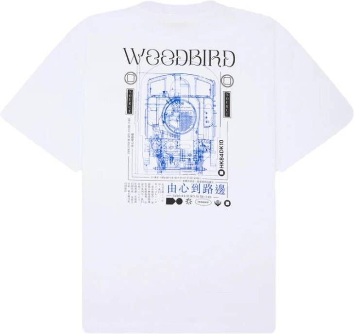 Woodbird T-shirt korte mouw White Heren