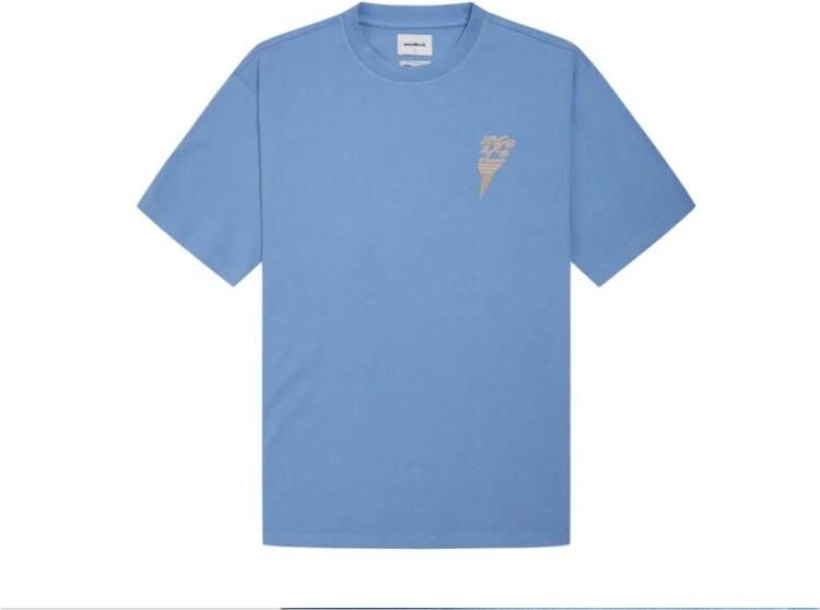 Woodbird T-Shirt- WB S S Baine Raven TEE Blauw Heren
