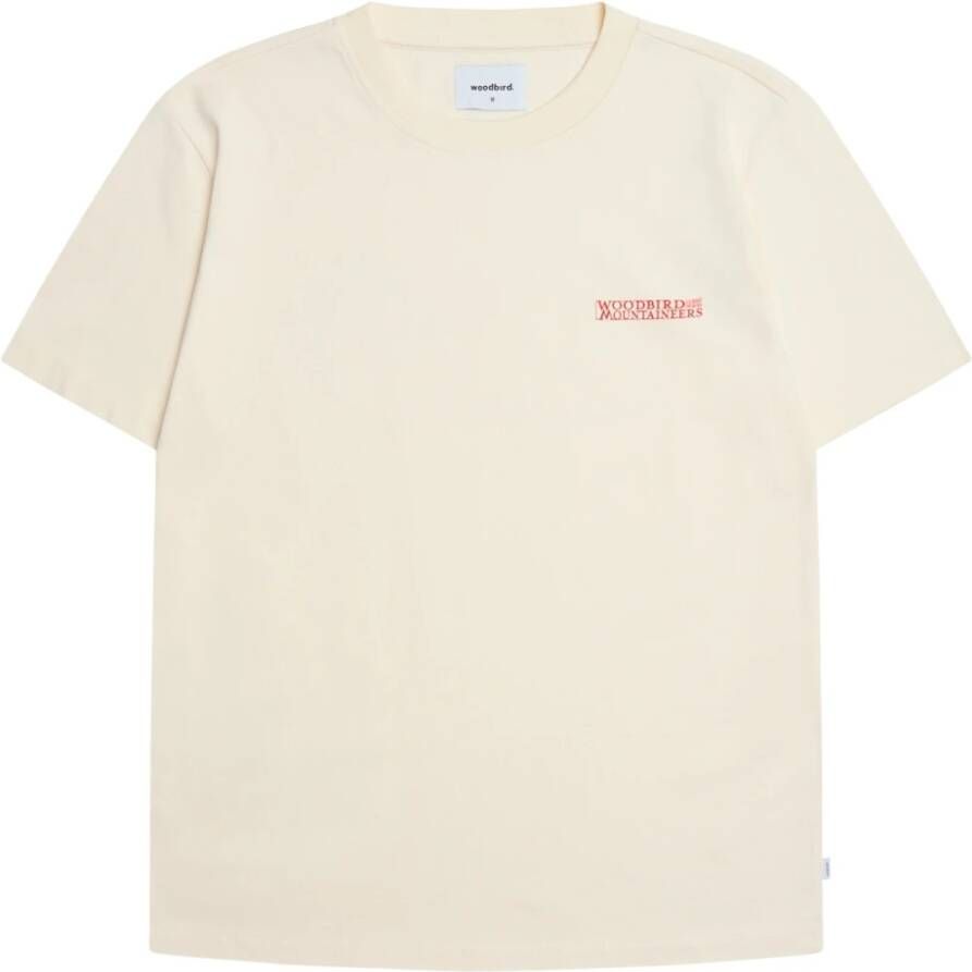 Woodbird T-Shirt- WB S S Earl Earth TEE Wit Heren