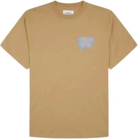 Woodbird T-Shirt- WB S S Kaleb Oase TEE Bruin Heren