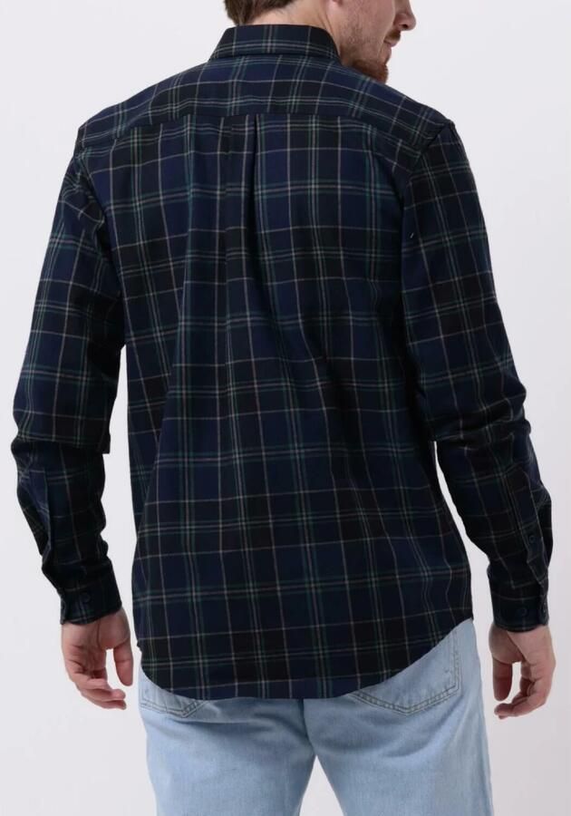 Woodbird Donkerblauwe Overshirt Fling Check Shirt - Foto 3