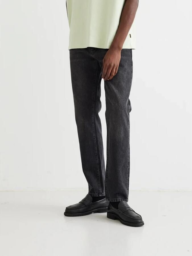 Woodbird Klassieke zwarte straight leg jeans Black Heren - Foto 12