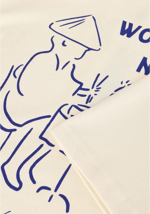 WOODBIRD Heren Polo's & T-shirts Wbbaine Noodle Tee Gebroken Wit