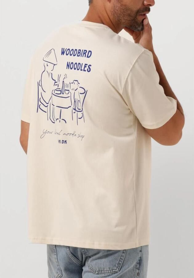 WOODBIRD Heren Polo's & T-shirts Wbbaine Noodle Tee Gebroken Wit - Foto 2
