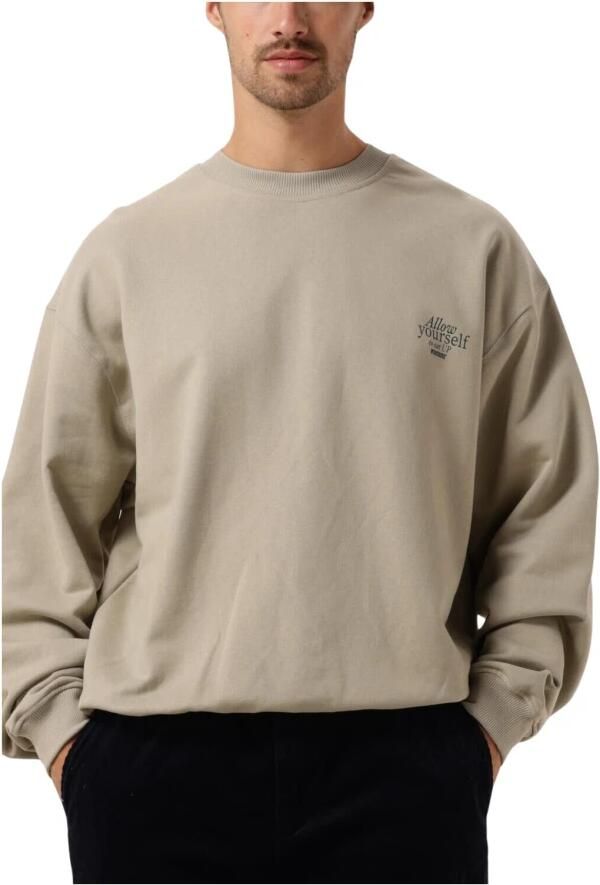 WOODBIRD Heren Truien & Vesten Wbcope Eat Crew Beige - Foto 3