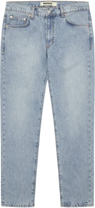 Woodbird Heren Straight Leg Blauwe Jeans Blue Heren - Foto 8