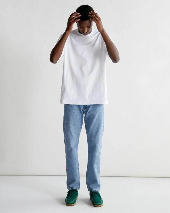 Woodbird Heren Straight Leg Blauwe Jeans Blue Heren - Foto 5