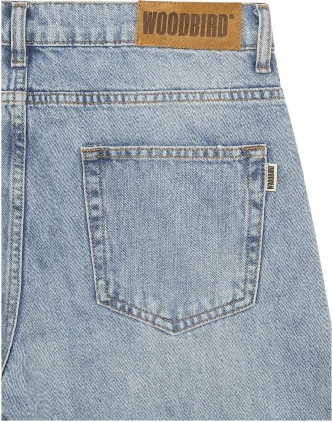 Woodbird Heren Straight Leg Blauwe Jeans Blue Heren - Foto 6