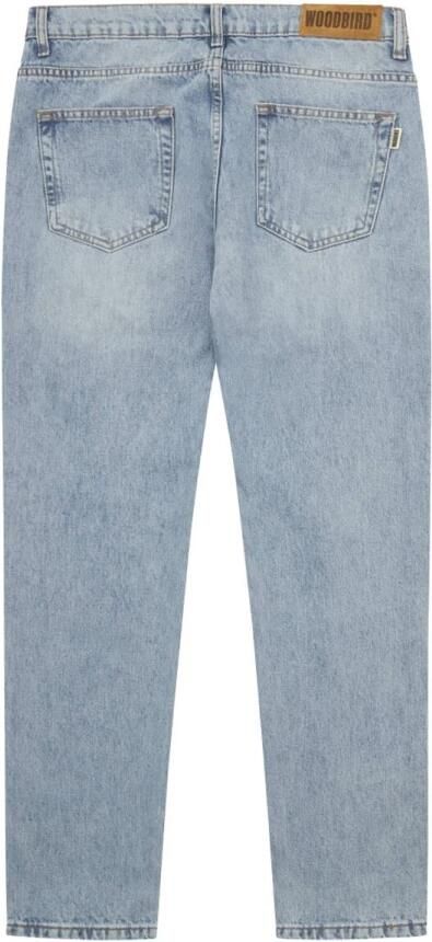 Woodbird Heren Straight Leg Blauwe Jeans Blue Heren - Foto 7