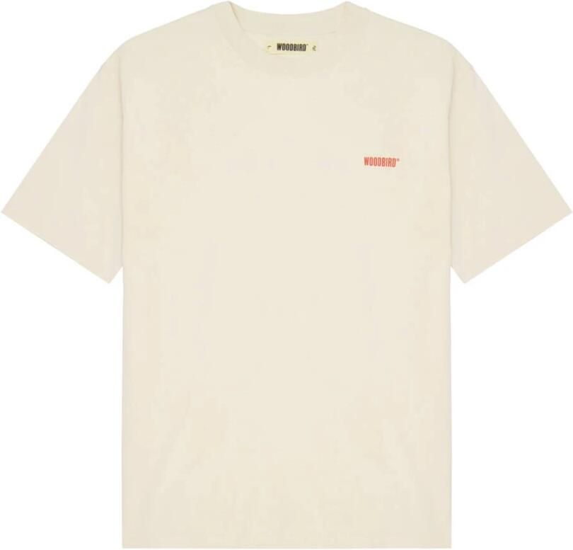 WOODBIRD Heren Polo's & T-shirts Wbbaine Dude Tee Ecru - Foto 5