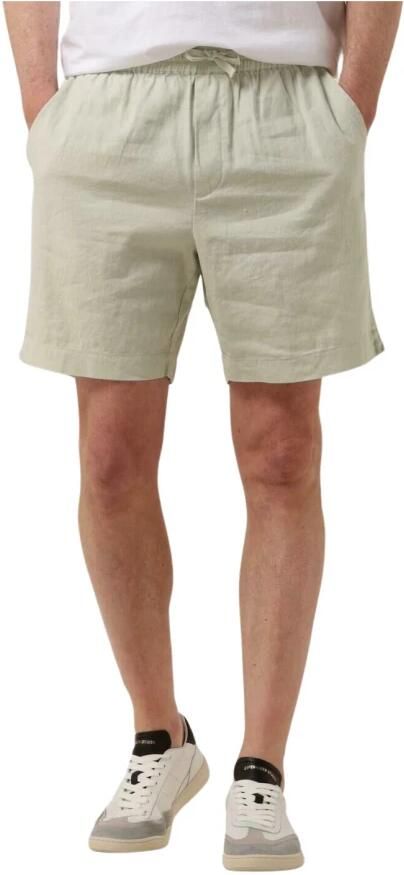 WOODBIRD Heren Broeken Wbbommy Linen Shorts Mint - Foto 3