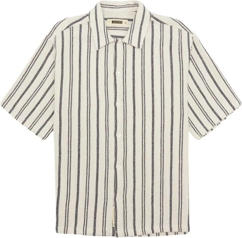 WOODBIRD Heren Overhemden Wbsunny Knipe Shirt Gebroken Wit - Foto 6