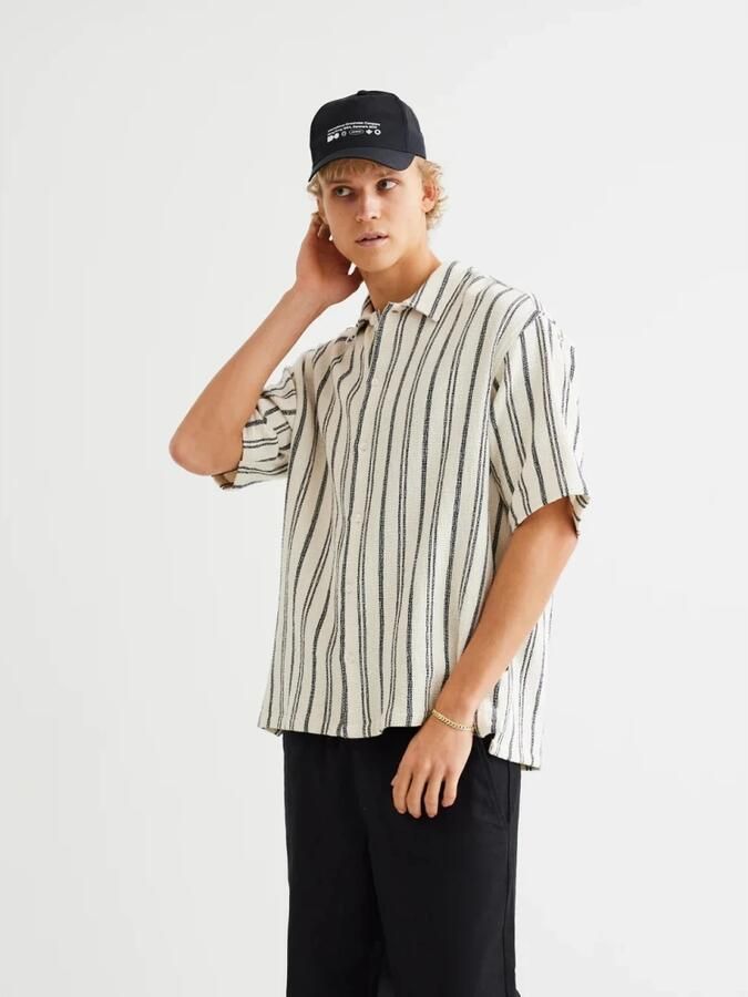 WOODBIRD Heren Overhemden Wbsunny Knipe Shirt Gebroken Wit - Foto 4