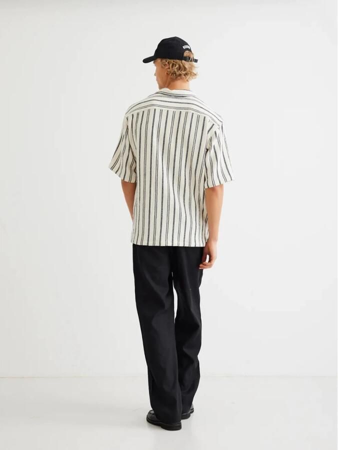 WOODBIRD Heren Overhemden Wbsunny Knipe Shirt Gebroken Wit - Foto 3