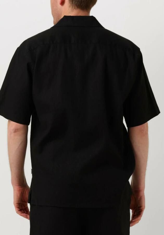Woodbird Zwart Linnen Overhemd Casual Stijl Black Heren - Foto 2