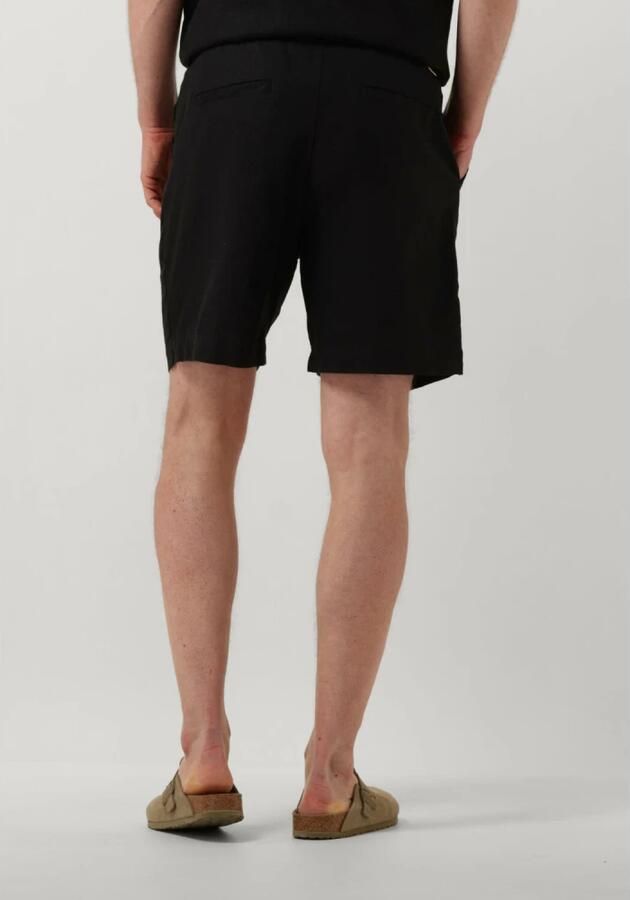 Woodbird Zwarte Linnen Shorts voor Zomer Black Heren - Foto 2