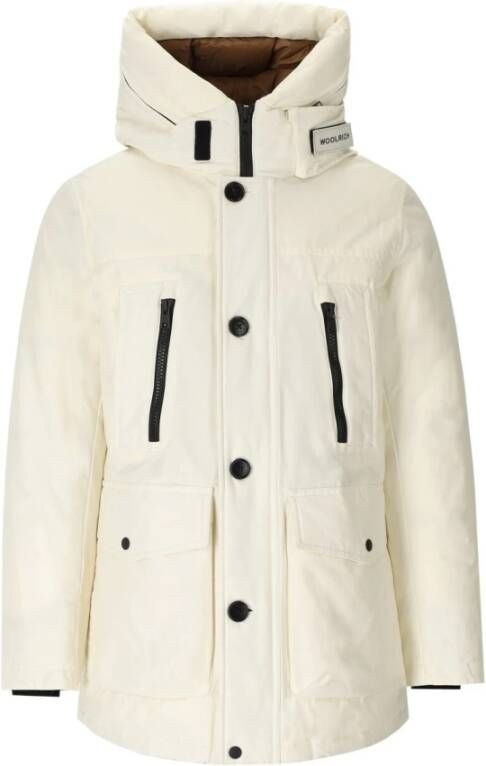 Woolrich Arctic Off-White Parka met eendendonsvulling Wit Heren