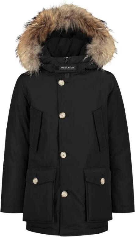 Woolrich Arctic Parka With Detachable Fur Zwart