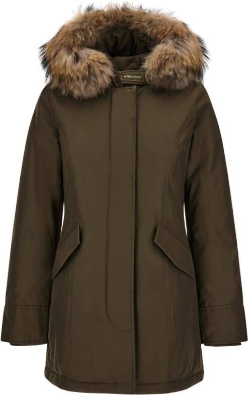 Woolrich Arctische Wasbeer Parka voor Vrouwen Bruin Dames