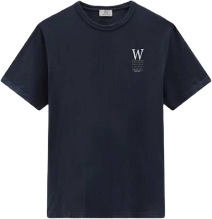 Woolrich Shirt & Tops Donkerblauw Cfwote0097Mrut2926 3989 Blauw Heren
