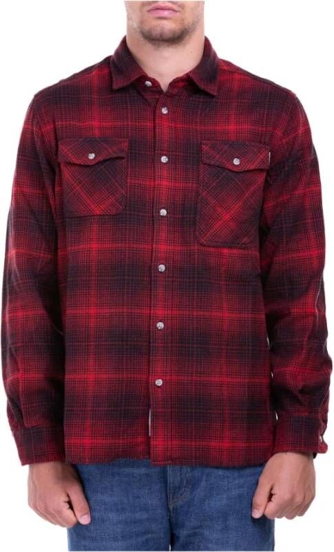 Woolrich Casual geruite overhemd Rood Heren