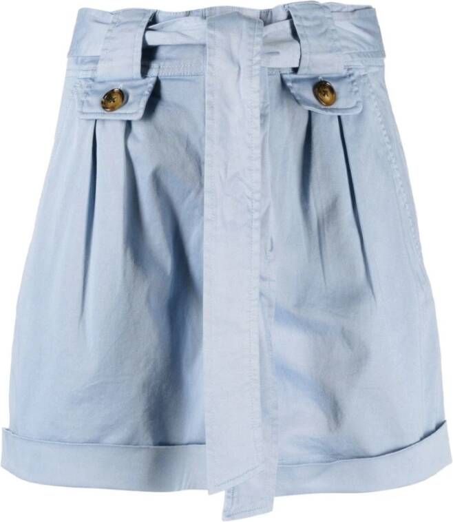 Woolrich Casual korte broek Blauw Dames