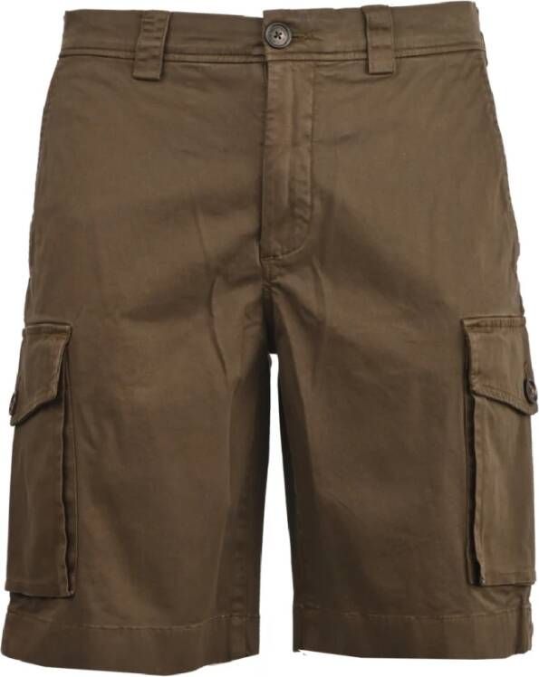 Woolrich Groene katoenen cargoshorts Green Heren