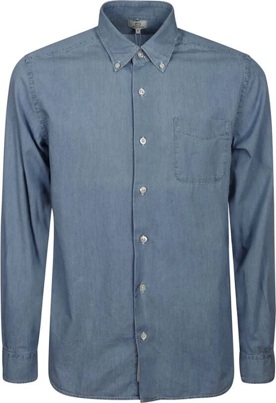 Woolrich Casual Overhemd Blauw Heren