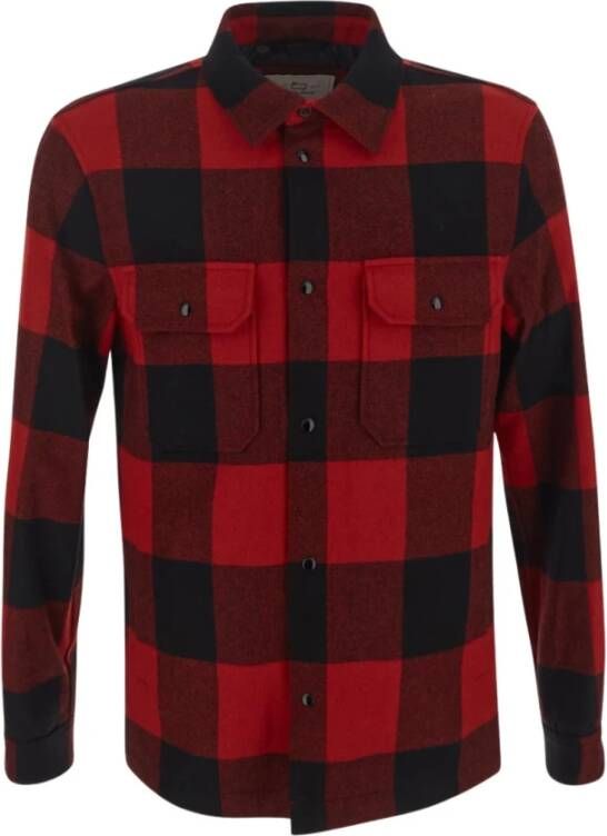 Woolrich Casual Shirts Rood Heren