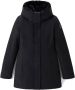 Woolrich Zwarte Gewatteerde Jas met Afneembare Nepbont Capuchon Black - Thumbnail 3