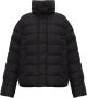 Woolrich Zwarte donsjas met verborgen drukknopen Black Dames - Thumbnail 1