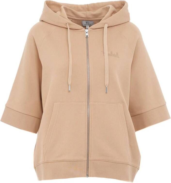 Woolrich Sweater met rits Beige Dames