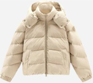 Woolrich Down Jackets Beige Dames