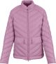 Woolrich Chevron Gewatteerde Korte Jas Purple Dames - Thumbnail 4