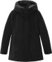 Woolrich Hooded Parka met Nepbont Details Zwart Dames - Thumbnail 3