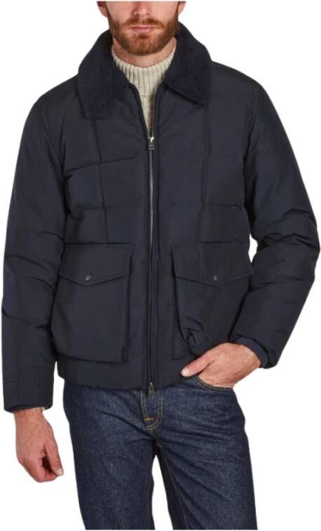 Woolrich Eco-Blend Blizzard Duster Jas Blauw Heren