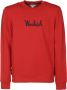 Woolrich Essential Ronde Hals Sweatshirt voor Heren Rood Heren - Thumbnail 1