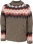 Woolrich Bruine Gebreide Trui met Fair Isle Patroon Brown - Thumbnail 3