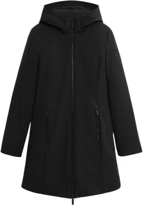 Woolrich Firth Parka in Soft Shell Zwart Dames
