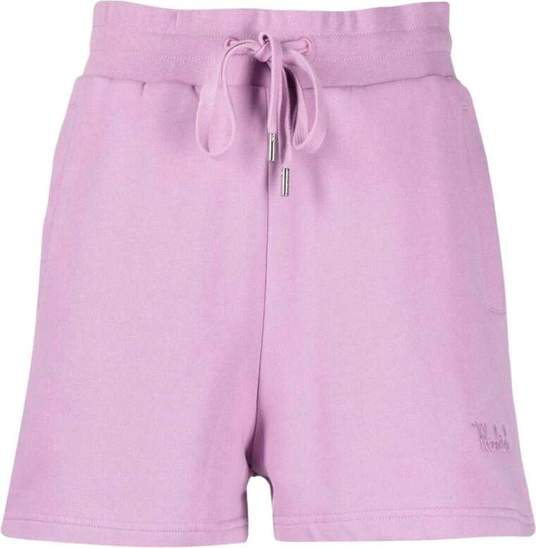 Woolrich Fleece Shorts Lila Roze Dames