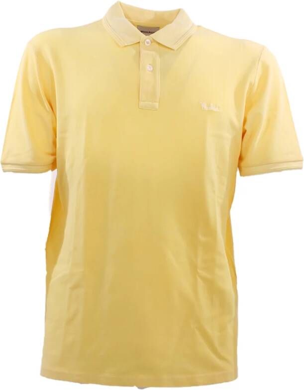 Woolrich Gele Polo Shirt Klassieke Stijl Yellow Heren