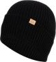 Woolrich Warm en stijlvol Merino Wool Ribbed Beanie Black Heren - Thumbnail 3