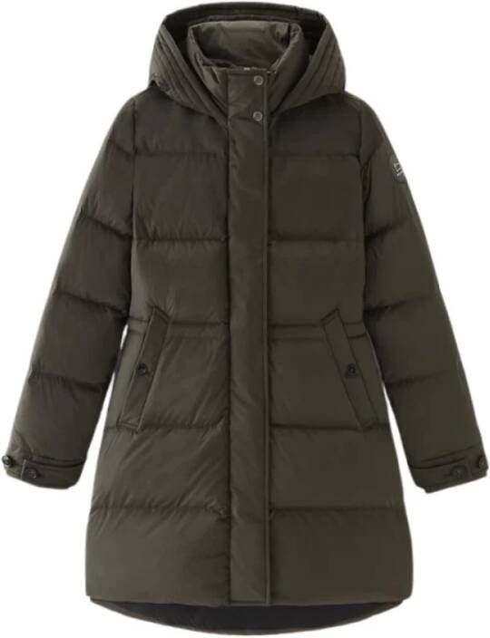 Woolrich Groene Alsea Puffy Parka voor dames Groen Dames