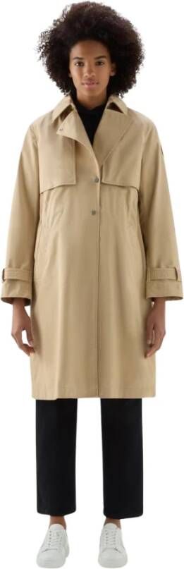 Woolrich Havice Trench Coat Beige Dames