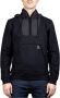 Woolrich Ritssluiting Hoodie met Organisch Katoen en Nylon Details Grijs Heren - Thumbnail 2