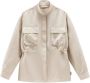 Woolrich Beige Utility Overshirt Beige Dames - Thumbnail 2