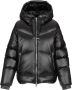 Woolrich Zwarte jas met capuchon zijlogo en zakken Zwart Dames - Thumbnail 3