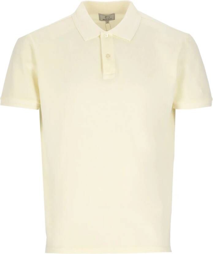 Woolrich Klassiek Wit Polo Shirt Beige Heren